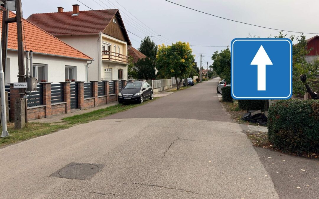 Egyirányú lesz a Móricz Zsigmond utca egyik szakasza Vásárhelyen